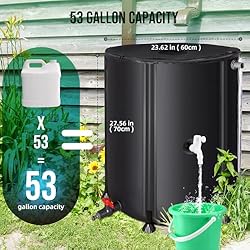 Collapsible Rain Barrel Water Collection System