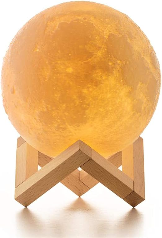 lampara luna 3d iconntechs brillo regulable 16 colores rgb recargable usb control remoto y control tactil led lunar luz nocturna decorativa para