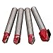 Pink Lizard 4pcs 1/4 Inch Shank Router Bit CNC Engraving V Groove Cutter