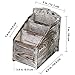 Supla 3 Slot Rustic Torched Wood Remote Control Caddy Media Organizer Desktop Organizer Remote Control Holder Pen Pencil Sundries Holder Storage Rack Supply Storage Rack for Office Living Room