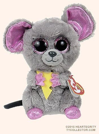 New TY Plush Animals Beanie Boos Squeaker Mouse 15cm/6'' Cute Ty Big Eyed Stuffed Animal Kids Toys for Children