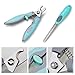 TC Joy Dog Nail Clippers and Trimmer - Nail File Set For Safe At Home Grooming - Razor Sharp Blades, Safety Lock & Non-Slip Handles - Ideal for Small Medium Large Breeds, Light Blue