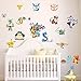 JIAHUI Nursery Decor Popular Characters Pokemon Xy Peel and Stick Wall Decal For Children Room Decal 17x9.5 inch