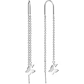 Charmsy 925 Sterling Silver Butterfly Earrings & Bracelets for Women | Butterfly Jewelry Gifts for Wife Mom Daughter