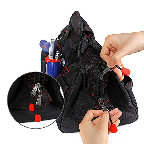 Workpro - Bolsa de herramientas de almacenamiento de boca ancha con parte superior cerrada de 12 pulgadas, W081020A Workpro - Bolsa de herramientas de almacenamiento de boca ancha con parte superior cerrada de 12 pulgadas, W081020A