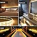 HitLights Weatherproof Warm White LED Light Strip, High Density 5050 - 16.4 Feet, 300 LEDs, 3000K, 218 Lumens per Foot. 12V DC