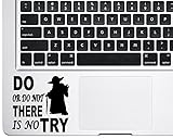 Yoda Quote Trackpad Do or Do Not There is No Try Star Wars Apple Macbook Vinyl Decal Sticker
