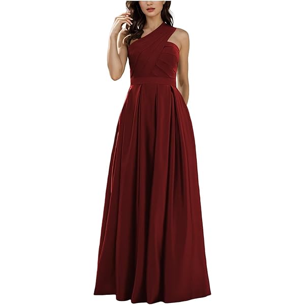 burgundy dress gameday Two Pieces A-line Long Prom Dresses,Red Halter Floor-length Prom Gowns –  Simidress main image 0