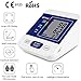 Blood Pressure Monitor Upper Arm with Large LCD Display,Automatic Digital Home Blood Pressure Monitor Measure Blood Pressure and Heart Rate Pulse,2 Sets of User Memories (Battery Included) (Blue)