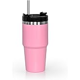 20 oz Tumbler Stainless Steel Tumblers,Reusable Double Wall Vacuum Insulated Coffee Mug for Home, Office, Outdoor Works Great for Ice Drinks and Hot Beverage(Pink)