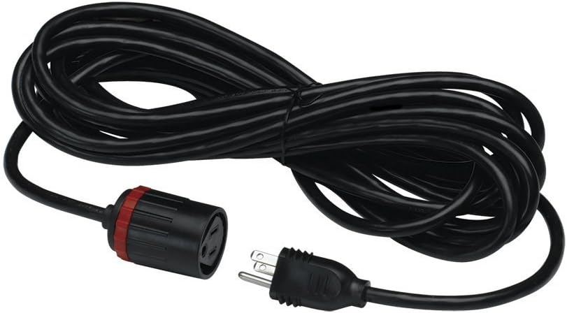 50 ft Extension Cord 3 prong Electrical Cable Wire 25 ft 2 pack Outdoor Heavy Duty Black Power Cords for Garden Landscape Party Surge Protector by Lockndry US