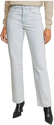 Femme Jean Viktoria High Straight, Bleu (beached faded clifton blue D23959-D436-H122), 32W / 34L