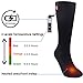 GLOBAL VASION Rechargeable Battery Heated Socks Kit for Chronically Cold Feet for Women and Men (Black)