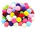 ZJlncpz Pompoms Craft Assorted Colors Acrylic Hobby Supplies 1 Inch Round Pack of 250