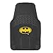BDK Warner Bros Batman Rubber Floor Mats Car Accessories - Universal Fit, No-Slip Grip, All Weather Heavy Duty - 4 pc Trimmable Car Mats Set, Front 27x18, Rear 17.25x13.25