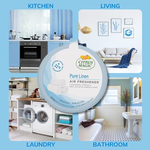 Citrus Magic Odor Absorbing Solid Air Freshener, Pure Linen, 8Ounce, Pack of 1 Pricepulse