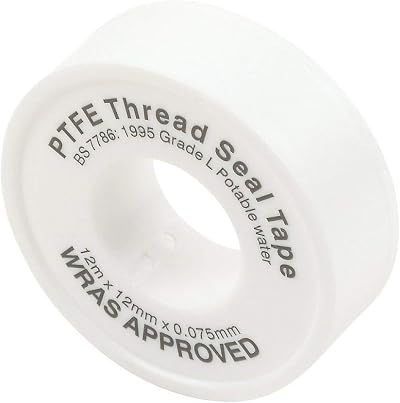 AKORD 12mm x 12m PTFE Thread Seal Tape Plumbing Joint BS Standards