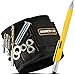 MGNETICO Magnetic Wristband: Adjustable Black Band with 10 Neodymium Magnets To Hold Metal Items Nearby Plus 7 In 1 Screwdriver Pen