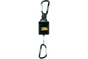 Gear Keeper RT3-4568 Retractable Instrument Tether with Aluminum Carabiner - Heavy Duty Retractable Tool Tether with Carabiner - 80 Pounds Breaking Strength - 68oz Retraction Force - 16in Extension