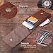 Hengwin Leather Cell Phone Belt Case Holster with Belt Clip Loop Carrying Pouch Holder + Keyring