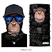 2 Pack - 3D Animal Neck Gaiter Scarf Bandana Face Mask Seamless UV Protection for Motorcycle Cycling Riding Running Fishing Hiking Conoeing Funny Dog and Chimpanzee
