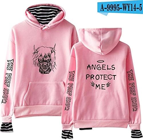Lil Peep Falling Down Hell Boy Hoodies Sweatshirt Black White Multicolored 3D Print Colorful Cotton Unisex Angels Protect ME