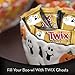 TWIX Halloween Caramel Singles Size Chocolate Cookie Bar Candy Ghosts 1.06-Ounce Bar 24-Count Box