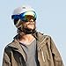 OutdoorMaster Kelvin Ski Helmet - Snowboard Helmet for Men, Women & Youth (White,M)
