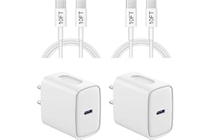 iPhone 18 17 16 15 Charger Fast Charging 10FT - 20W USB C Charger Block | Type C Charger Fast Charging with 10FT Extr... ($8.91)