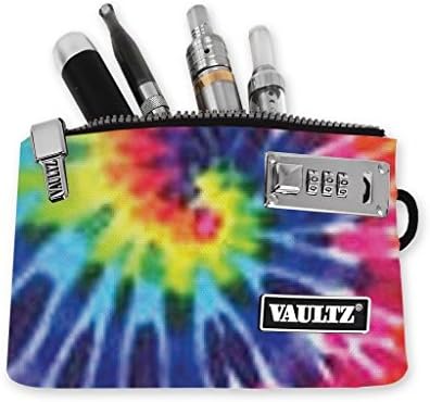 Locking E-Cig Vaping Device and Accessory Storage Pouch with Tie Dye Print by Vaultz