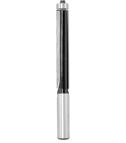 XDENGP Flush Trim Router Bit – 1/4" Shank, 1/2" Cutting Diameter, 1-1/2" Cutting Length, Top Bearing Design, For Woodworking, Pattern Tracing