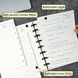 Yoment Discbound Notebook Customizable Spiral