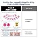 Happy Birthday Banner W/2 Paper Fans & Ebook, Wish Her A Happy Bday W/ Pink & Gold Birthday Party Supplies, Signs & Decorations , Gifts for Girls, Mom, Women, Frozen Birthdays Ideas & Favors