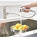 VCCUCINE Commercial Stainless Steel Single Handle Pull Out Sprayer Brushed Nickel Kitchen Faucet, Small Pull Down Bar Sink