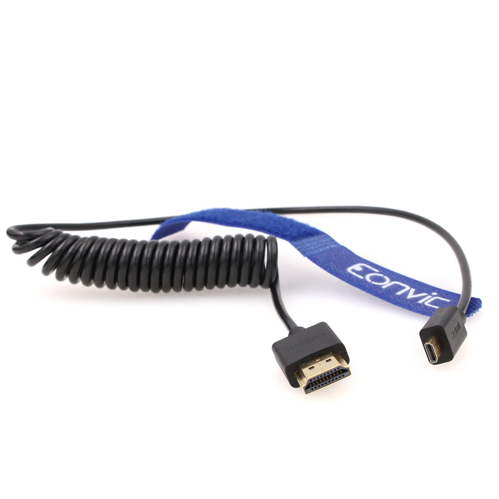 EONVIC Micro HDMI to HDMI Cable,8K@60Hz, Supports Ethernet, High Speed 1080p HD Thin and Flexible Cable for HDSLR cameras,TV, PC, Laptop, Macbook, Monitors