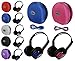 2 Pack Kid Sized Wireless Infrared Universal Car DVD IR Automotive Colored Adjustable 2 Channel Headphones With Case and 3.5mm Auxiliary Cord
