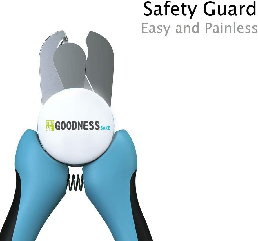 Dog Nail Clippers Large Breed - Easy to Use Dog Nail Trimmer and Toenail Clippers - Quick Sensor, Sharp Cuts and Safety Guard to Clip with Confidence