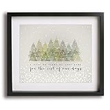 Snow Outside | Dave Matthews Band inspired lyric art print - modern farmhouse style, romantic gifts for her