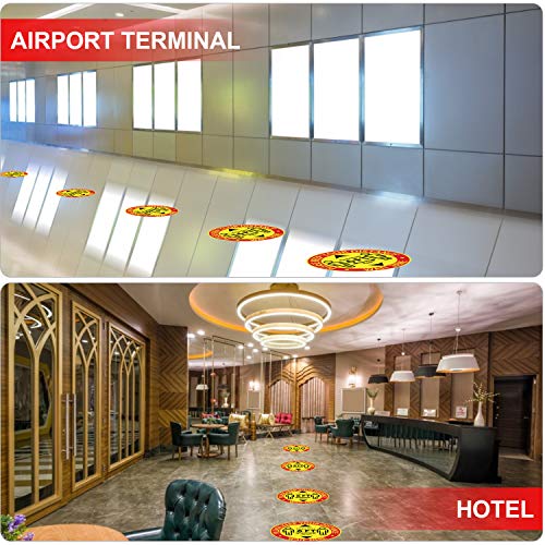 Social Distancing Floor Decal Stickers - 15 Pack 12\