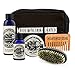 Ultimate Beard Care Kit by Mountaineer Brand | Contains Beard Conditioner Oil, Balm, Wash, Brush, and Wood Beard Comb | Includes Durable Canvas Travel Bag (Timber Scent)