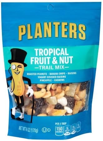 Planters Tropical Fruit & Nut Trail Mix 6 OZ - Pack of 2