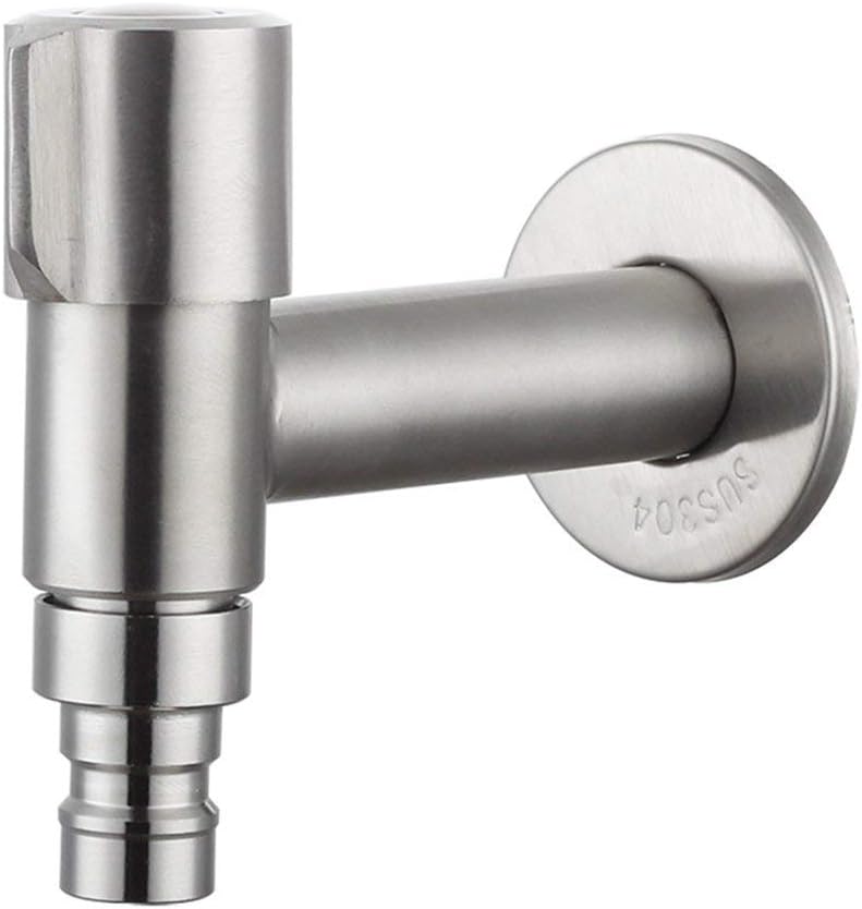 Wand-Wasserhahn Aus Messing, Verchromt - 19,6 Cm, Für Waschmaschine & Wischmopp