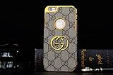 iPhone 6 4.7 inch Case, Bonus® Luxury Bling Golden Frame Hard PC Snap On Back Case Cover for iPhone 6 4.7 inch - Pattern 1