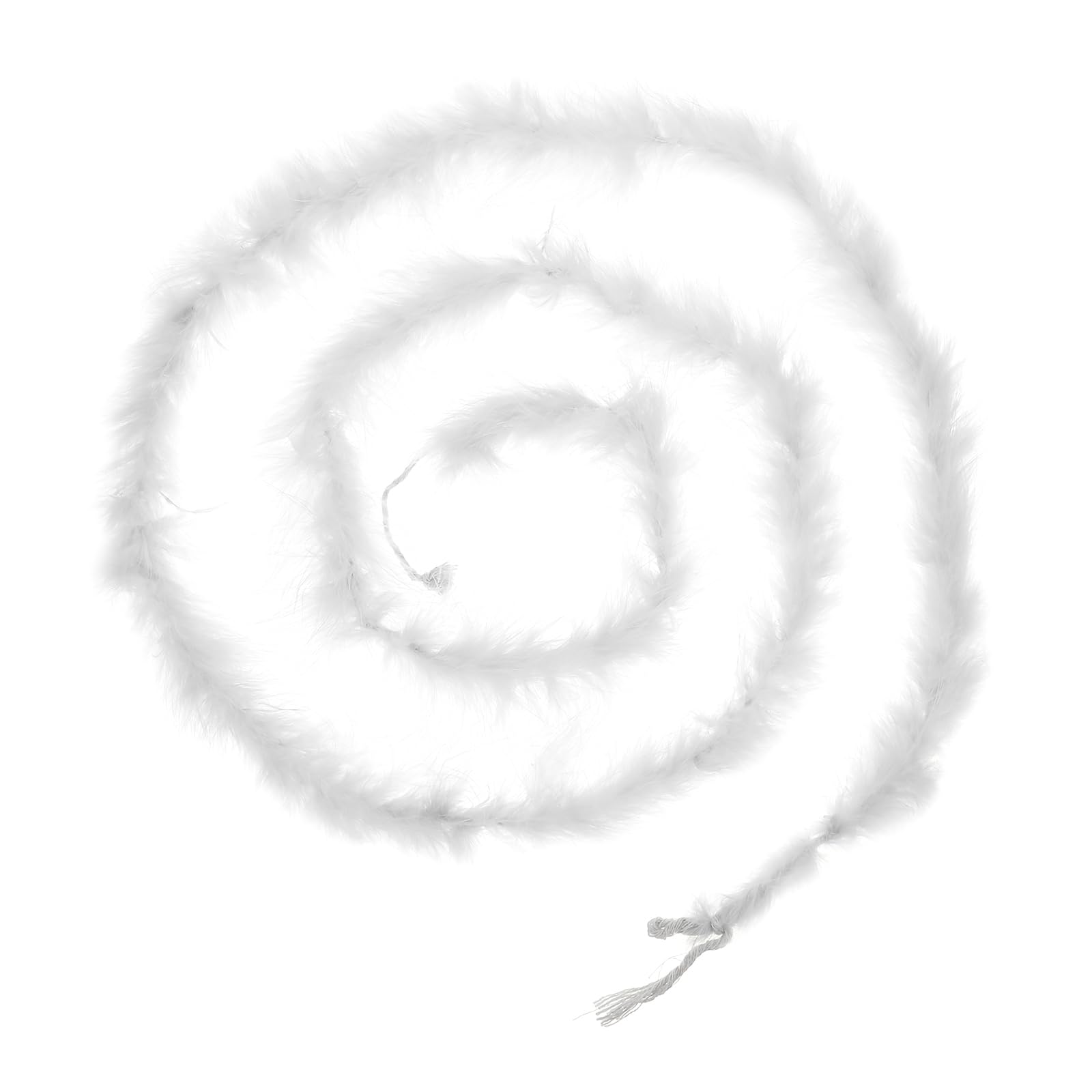 PATIKIL 6.6 Ft Feather Boas, 1 Pcs Feather for DIY Craft Sewing Trim Home Wedding Holiday Home Decor Graduation Party Christmas, White