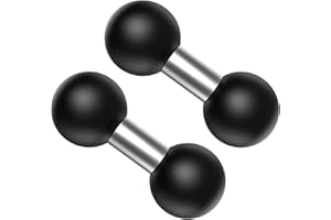 Double 1" Sphere Adapter Sphere Mount Holder 25.4mm(1") Compatible with RAM Mount Sphere Socket Arms GPS Mounts(R11*2)