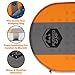 Rugged Camp Self Inflating Sleeping Pad - Sleep Comfortably in The Outdoors - Camping Gear and Accessories for Hiking, Backpacking, Travel - Lightweight and Compact Camping Mat (Orange)