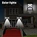 Derlights Solar Wall Lights Outdoor, Waterproof Solar Fence Light for Landscape Garden Yard Lawn Fence Deck Roof Lighting Decoration (4pcs)
