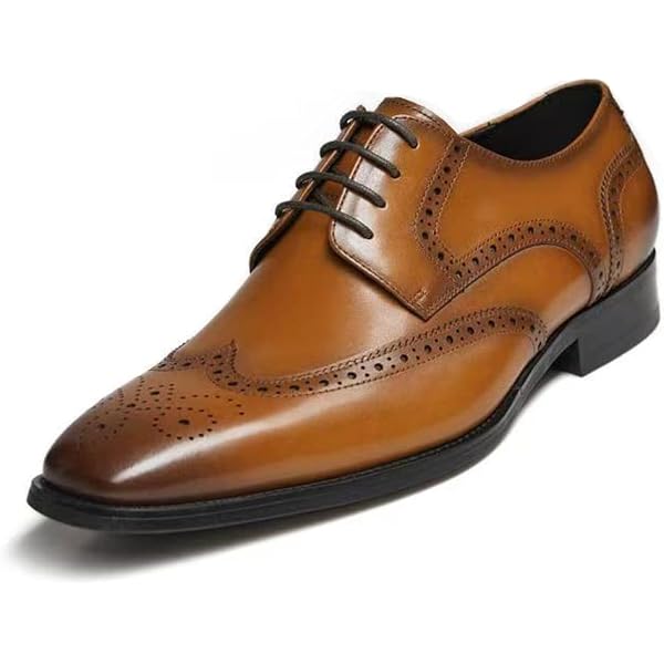 GIFENNSE Leather Shoes  Dark Brown Shoes Size 12 Amazon.com | GIFENNSE Mens Oxford Shoes Leather Dress Shoes  main image 4