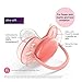 Philips Avent Ultra Soft Pacifier, 6-18 Months, Pink/Peach, 2 Pack, SCF213/22
