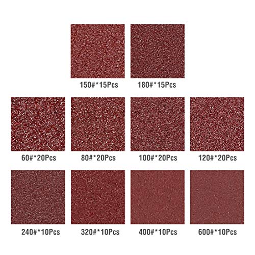 DEKOPRO 150 PCS Sanding Discs 5 Inch 8 Holes Sandpaper Set 60